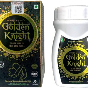 Golden Knight is a Unani herbal drug formulation. It might address the issues related to male debilities. Golden Knight contains a special blend of natural herbs and extracts which might improve overall problem