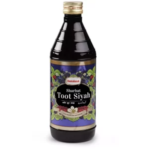 Hamdard Sharbat Toot Siah is a popular Unani herbal remedy primarily used to alleviate sore throat, inflammation, and chest congestion