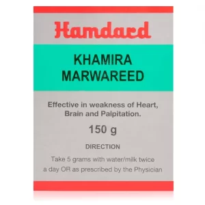 Hamdard Khamira Marwareed (150g) is a traditional Unani tonic and formulation used to strengthen the heart and nervous system, and to relieve anxiety, stress, and general debility.