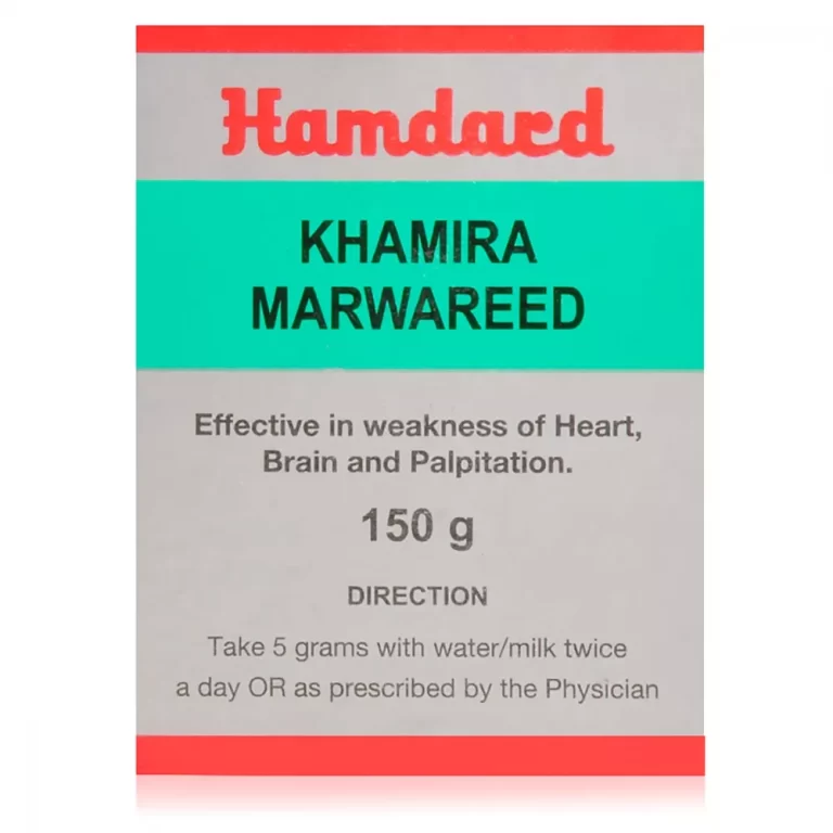 Hamdard Khamira Marwareed (150g) is a traditional Unani tonic and formulation used to strengthen the heart and nervous system, and to relieve anxiety, stress, and general debility.