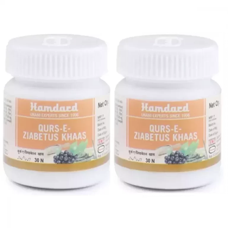 Hamdard Qurs-E-Ziabetus Khaas is a traditional Unani herbal formulation designed to help manage and support healthy blood sugar levels, particularly for individuals with diabetes. It is intended for use as an adjunct to primary allopathic diabetes medications under medical supervision.