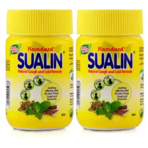 Hamdard Sualin Tab (60tab, Pack of 2) Tablets for sore throat, cough and bronchitis
