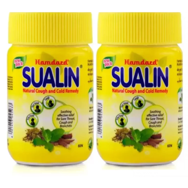 Hamdard Sualin Tab (60tab, Pack of 2) Tablets for sore throat, cough and bronchitis