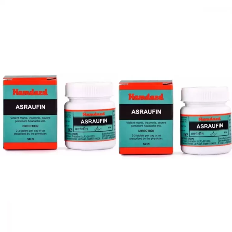 Hamdard Asraufin is a widely used Unani herbal medicine from Hamdard Laboratories (India), primarily known for its effectiveness in managing high blood pressure and various nervous system conditions.