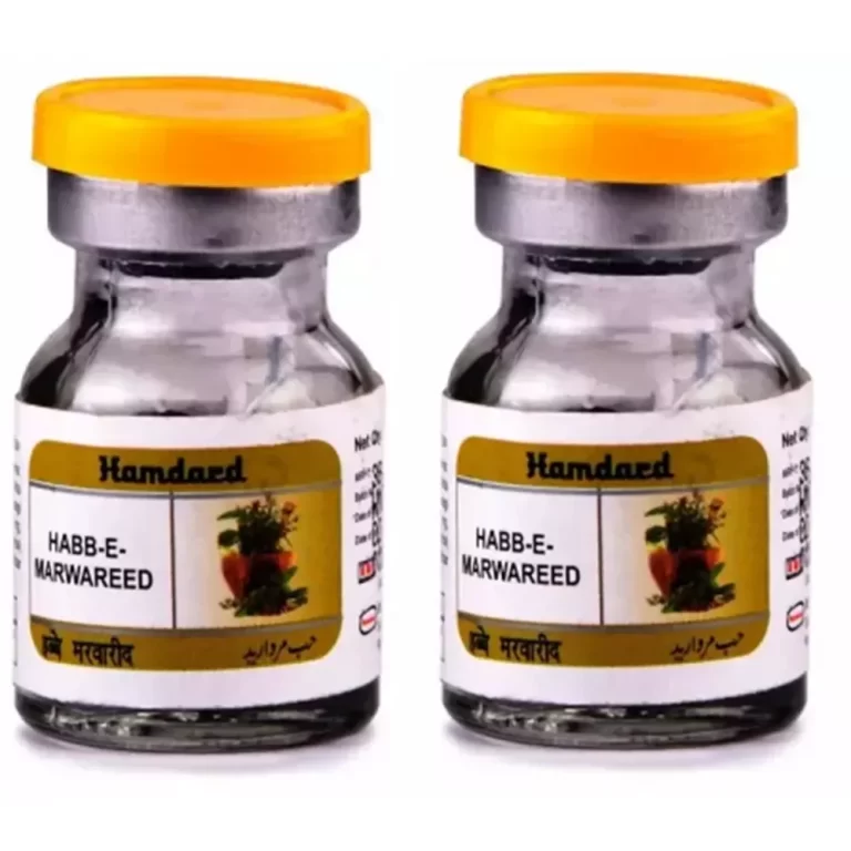 Hamdard Habbe Marwareed (20Pill, Pack of 2) For whitish, yellowish mucus and general debility in females