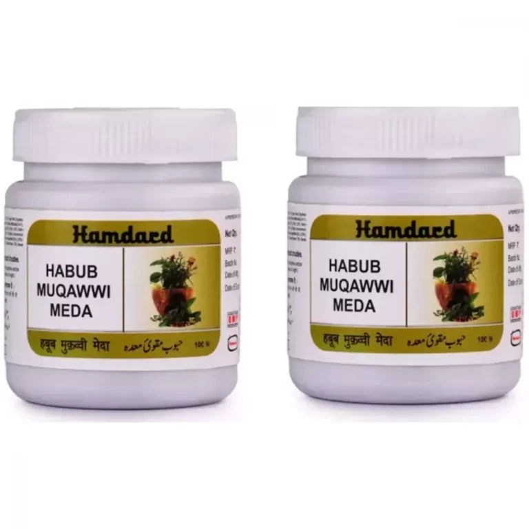 Hamdard Habub Muqawwi Meda is a traditional Unani herbal medicine specifically formulated to strengthen the stomach ("Muqawwi Meda" translates to "Stomach Tonic") and improve the overall digestive system.