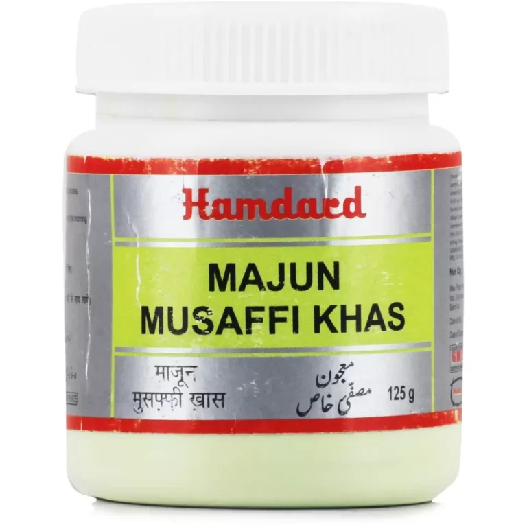 Hamdard Majun Musaffi Khas is a renowned Unani herbal medicine primarily used as a potent blood purifier to treat a variety of skin conditions caused by blood impurities.