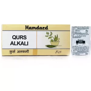 Hamdard Qurs Alkali (200tab) is a Unani medicine used to treat indigestion, hyperacidity, bloating, and other gastric troubles