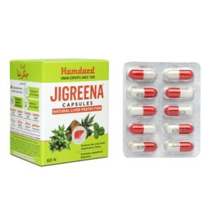 Hamdard Jigreena Capsules (60caps) Capsules to manage hepatitis and liver issues